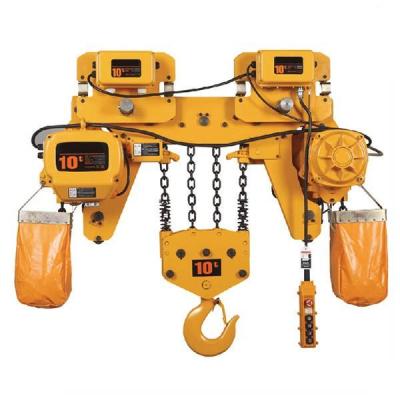 China 2Ton Motorized Trolley Low Headroom Electric Chain Hoist For Overhead Crane for sale