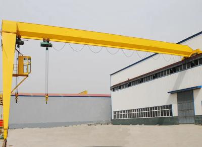 China MH Single Girder Gantry Crane Rail Outdoor Hoist Crane 10 Ton for sale
