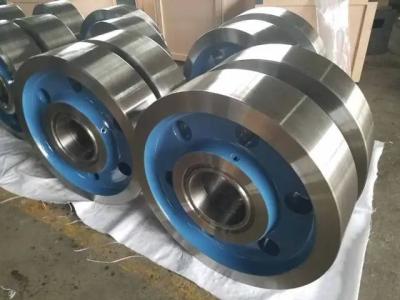China Fractura de Crane Forged Crane Wheels Wearproof de la metalurgia resistente en venta