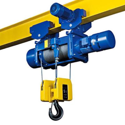 China HS CODE 84251100 5 Ton Electric Wire Rope Hoist For Single Girder Overhead Crane for sale