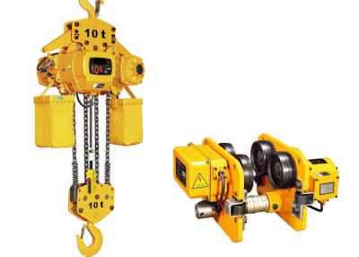 China Pendant Control Electric Chain Hoist 5 Ton With Yellow Painting à venda