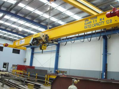 China Single Beam 2 Ton 5 Ton Overhead Crane With Hoist pendant control Power Saving for sale