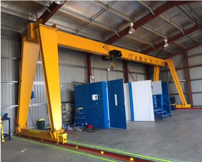 China 5ton Single Beam Warehouse Gantry Crane With Wirerope Electric Hoist for sale