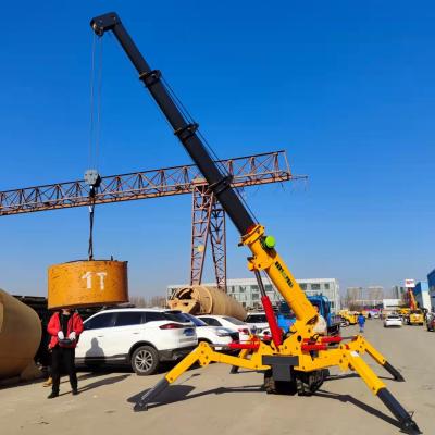 China 2.95t Spider Crawler Crane com Boom Telescópico Hidráulico à venda