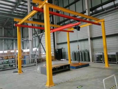 China Manual Low Deadweight Floor Supported KBK Crane 500kg 1000kg Free Standing Crane for sale