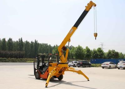 China Swing Leg Indoor Mobile Spider Crane KB1.0 Mini Tracked Crawler Crane for sale