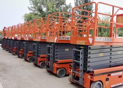 China 8m To 14m Height Self Propelled Electric Scissor Lift 300kg Mobile Aerial Work Platform for sale