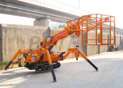 China Levante la correa eslabonada plegable Crane For Roof Work de la araña de la altura los 5.5m-17.8m en venta