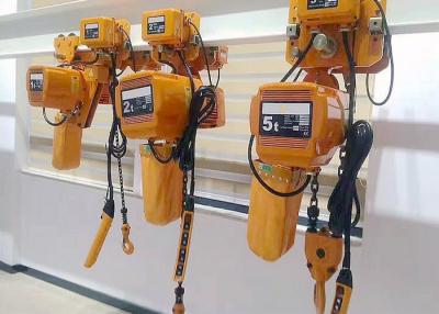 China Dia 6.3mm To 11.2mm 1T 3T 5T Electric Chain Hoist With Motorized Trolley for sale