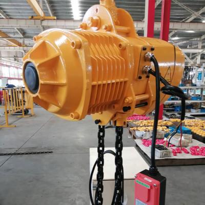 China Workshop Crane Electric Chain Hoist 1 2 3 5 10 15 Ton 1.5ton For With Trolley for sale