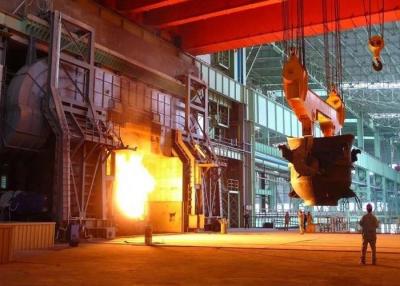 中国 Q345Bの物質的な鋳物場のひしゃくクレーン鋼鉄工場鉄の金属の鋳物場および投げる天井クレーンの溶解した液体鋼鉄ひしゃく 販売のため