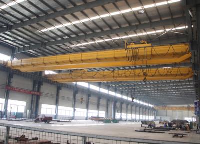 China LH Type Mobile Electric Double Girder Overhead Crane 50Ton with Electric Trolley for sale
