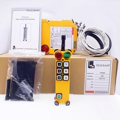 China F24 - 6D Wireless Radio Remote Control 6 Buttons Double Speed For TELE Crane Hoist for sale