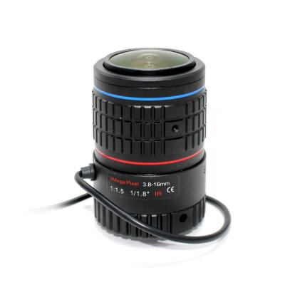 China 4K Lens 8Megapixel Varifocal CCTV 1/1.8 inch 3.8-16mm CS Mount DC IRIS For CCTV SONY IMX226/178 Box Camera/4K Camera for sale