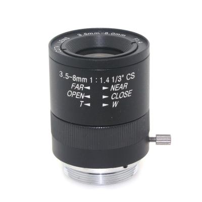China Metal Digital Varifocal Lenses Interface 1/3 Machine Vision 3.5-8mm  Manual Aperture for sale