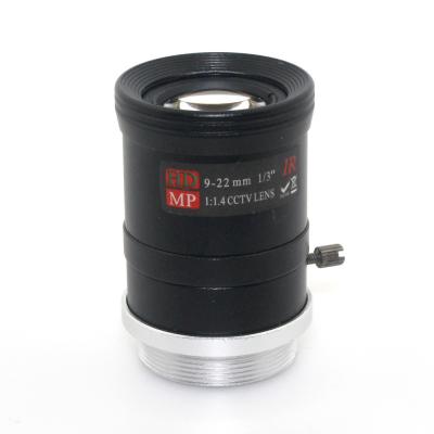 China Flat Image Megapixel Varifocal Lens 9-22mm High Contrast Performance for sale