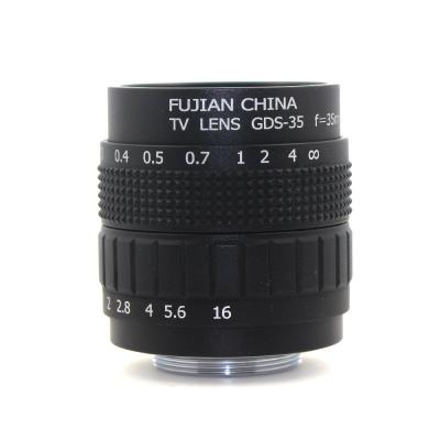China Television TV Machine Vision Lens C Mount Camera 35mm F1.7 Aperture Black Color for sale