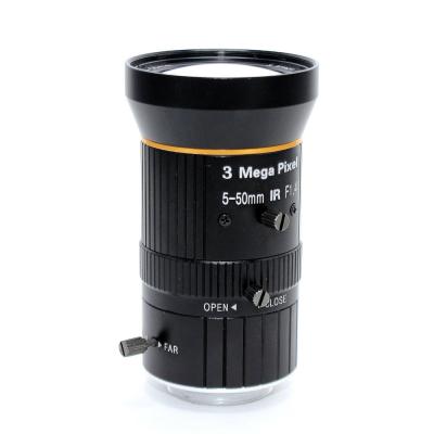 China HD Manual Iris CS Mount Lens 1/2.5'' 3.0 Megapixel F1.4 Iris 5-50mm for sale
