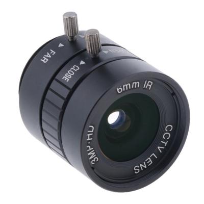 China High Resolution Machine Vision Lens CS / C Mount  3MP 6mm  F1.2 Fixed Focus for sale