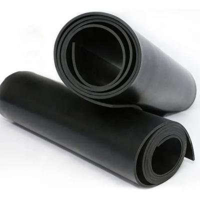 China Sale Black Shock Absorption Rubber Matting Customized with EPDM Silicone Rubber Sheet for sale