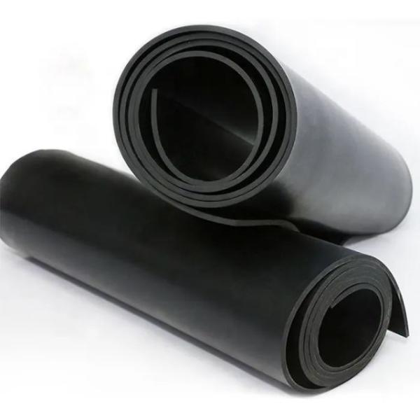Quality Sale Black Shock Absorption Rubber Matting Customized with EPDM Silicone Rubber Sheet for sale