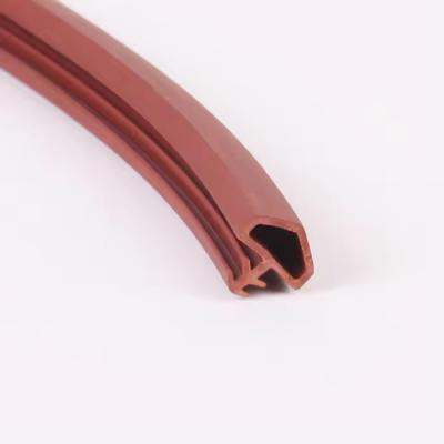 China Customized Inner and Outer Diameter Silicone Rubber Profile for Car Window Glass Extrusion for sale