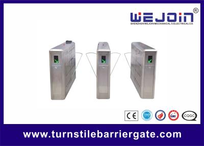 China Intelligent Access Control Flap Turnstile  Barrier Gate Stainless Steel 110V  /  220V for sale