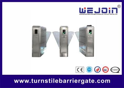 China Access Control Flap Barrier Gate Anti Reversing Turnstile Gate Entry Systems for sale