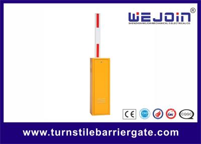 China Boom Barrier Gate for Parking Systems With Loop Detector Options and Yellow Color Cabinet for sale