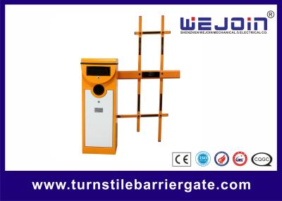 China CE Approved AC110V Parking System Auto Boom Barrier Gate With Orange Color Cabinet for sale