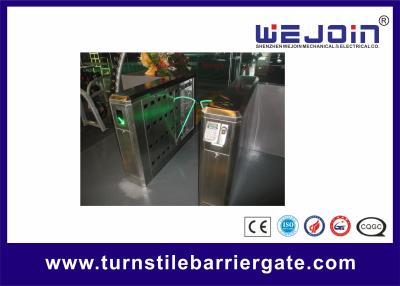 China 900mm Security Flap Barrier Turnstile Entry Systems Bi - direction In Aluminum Alloy for sale
