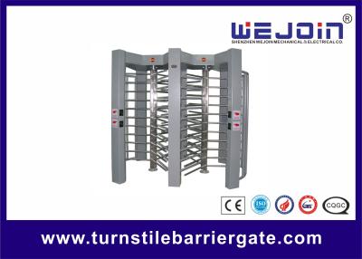 China Led Display Pedestrian Security Gates Controlled Stainless Steel Turnstile Full Height for sale