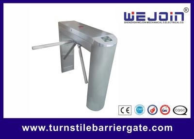 China Waist High Rfid Turnstile Barrier Gate , Access Control Motorized Tripod Access System for sale