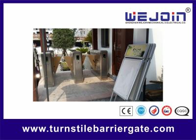 China Entrance Control Flap Gate Turnstile, Electronic flap barrier with anti-reversing passing Flap  Barrier, for sale