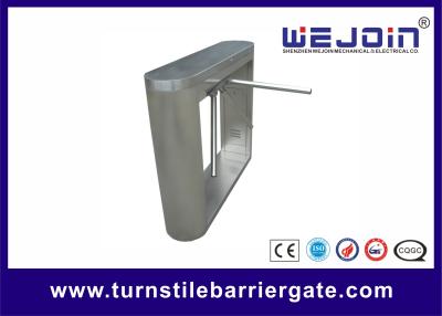 China Semi Automatic Tripod Turnstile Gate Stainless Steel With Controller / RFID Reader for sale