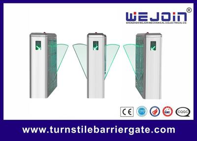 China Access Control Flap Barrier Half Height Turnstile Stainless Steel For School for sale