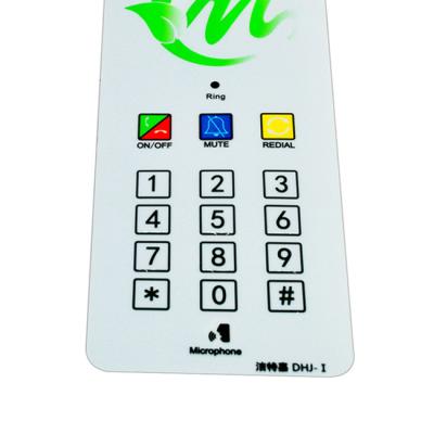 China 468 Led Membrane Switch Pet PC Dome Waterproof Membrane Control Panel Green Letter for sale