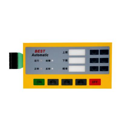 China Bugled Button Membrane Switch Screen Printing PVC Digital Keypad Switch for sale