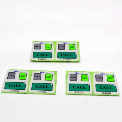 China Mylar Control Panel Overlay Printing 1.5mm PCB Circuit Sticker Switch Panel Decals for sale