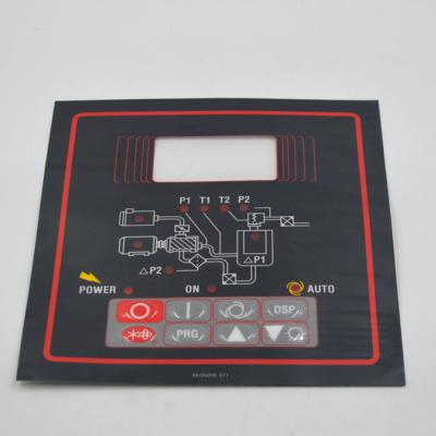 Chine Le graphique de panneau de commande de plaques avant recouvre le clavier numérique de contact à membrane de PVC de 0.125mm à vendre