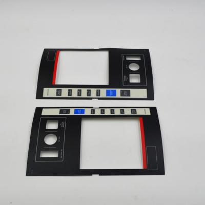 China PVC Graphic Panel Overlays 1.5mm Membrane PC Flat Custom Keyboard Stickers for sale