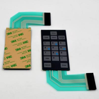 China 2 Tail Tape Membrane Switch Panel for sale