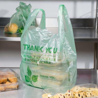 中国 ロールスロイスの半透明な生物分解性の野菜袋11/13のMicの厚さ 販売のため