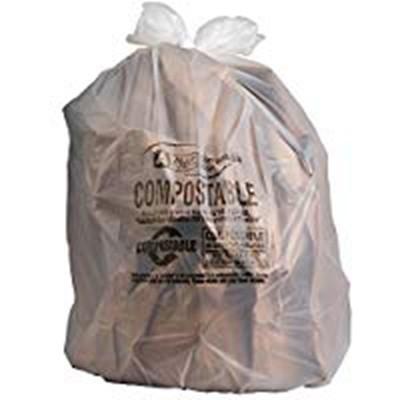 China Oilproof Biodegradable Disposable Bags , Biodegradable Plastic Bags For Food Waste for sale