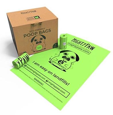 Chine Sacs compostables écologiques de déchets d'animal familier, sacs biodégradables de dunette de chien à vendre
