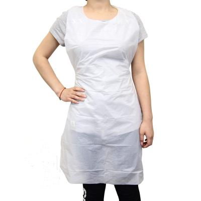 China En13432 White Disposable Adult Aprons Compostable Material No Pollution for sale