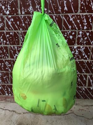 China Biodegradable Compostable Plastic Bin Bags Customized Logo for sale