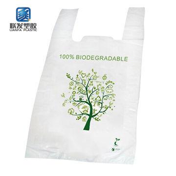 China Plastic Compostable Shopping Bag 100% Biodegradable for sale