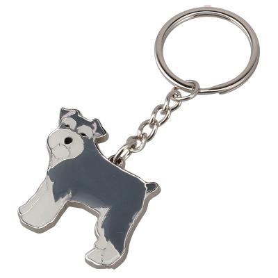 China Hot selling Best Quanlity Custom logo dog shape hard enamel color zinc alloy Metal keychain for sale