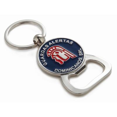 China Punctual Delivery Promotion Gift Metal Domed Sticker Custom Bottle Opener Keychain for sale